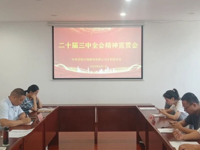 公司黨支部專題學習黨的二十屆三中全會精神